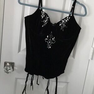 NWT Fredericks of Hollywood Velvet Corset
